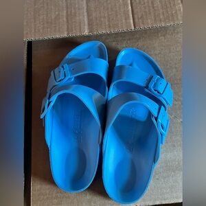 Birkenstock Vibrant Blue Slides